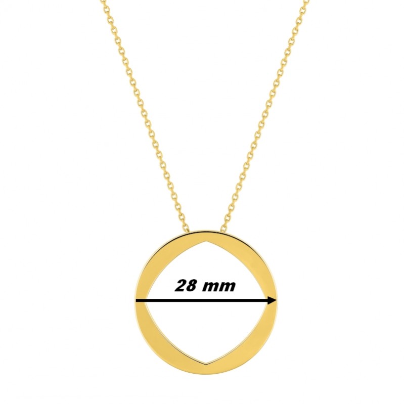 Collier long Femme Plaqué Or MURAT, dimensions