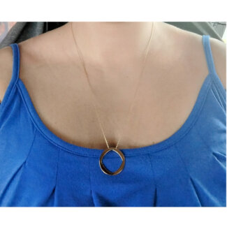 Collier long Femme Plaqué Or MURAT porté