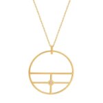 Collier long Femme Plaqué Or et Oxyde de zirconium MURAT