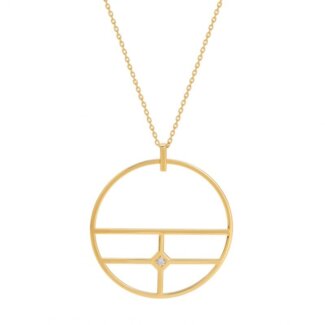 Collier long Femme Plaqué Or et Oxyde de zirconium MURAT