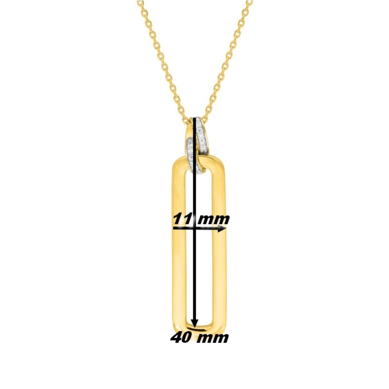 collier-femme-plaque-or-oxydes-guy-laroche-g12046-10-dimension Collier femme Plaqué Or et Oxydes Guy Laroche mesures
