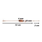 Gourmette Cœur Enfant Or rose 750/1000 ROBBEZ MASSON, dimensions