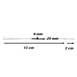 Gourmette Enfant Argent 925/1000 ROBBEZ MASSON, dimensions