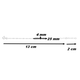 Gourmette Enfant Argent 925/1000 ROBBEZ MASSON, dimensions