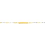 Gourmette Enfant bicolore Or jaune et blanc 750/1000 ROBBEZ MASSON, entier