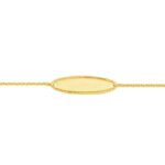 Gourmette ovale Enfant Or jaune 750/1000 ROBBEZ MASSON