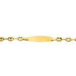 Gourmette grains de café creux Enfant Or jaune 750/1000 ROBBEZ MASSON