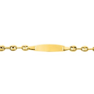 Gourmette grains de café creux Enfant Or jaune 750/1000 ROBBEZ MASSON