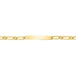 Gourmette maille alternée Enfant Or jaune 750/1000 ROBBEZ MASSON