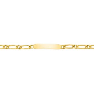 Gourmette maille alternée Enfant Or jaune 750/1000 ROBBEZ MASSON
