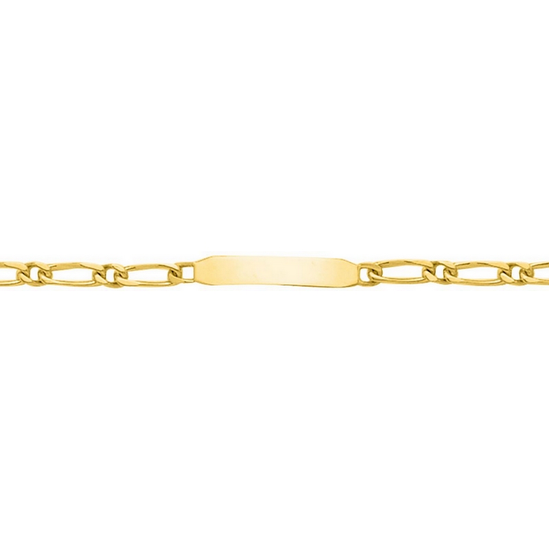 gourmette-enfant-or-jaune-maille-alternee-750-robbez-masson-524-3BBR Gourmette maille alternée Enfant Or jaune 750/1000 ROBBEZ MASSON