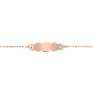 Gourmette Nuage Enfant Or rose 750/1000 ROBBEZ MASSON