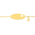 Gourmette Papillon Enfant Or jaune 750/1000 ROBBEZ MASSON