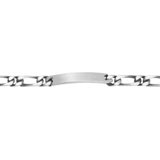 Gourmette Homme maille alternée Argent vieilli ROBBEZ MASSON