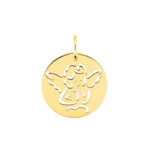 Pendentif médaille Ange Or jaune 750/1000 ROBBEZ MASSON