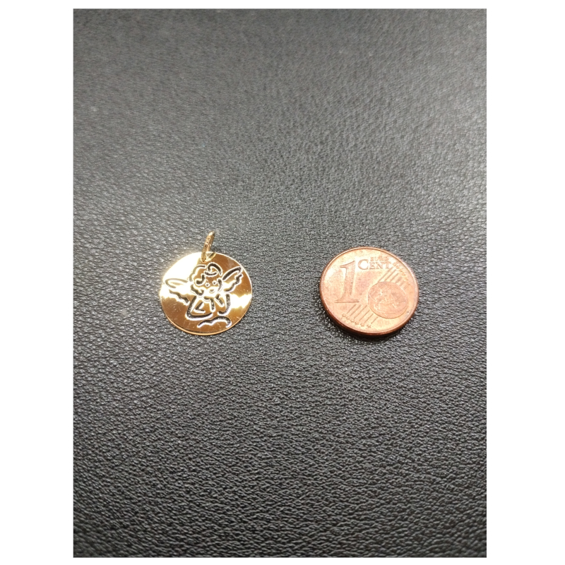 medaille-ange-or-jaune-750-robbez-masson-3-7360-00-taille Pendentif médaille Ange Or jaune 750/1000 ROBBEZ MASSON, taille