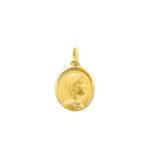 Médaille Vierge Or Jaune 750/1000 ROBBEZ MASSON