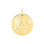Pendentif médaille Vierge Or jaune 750/1000 ROBBEZ MASSON