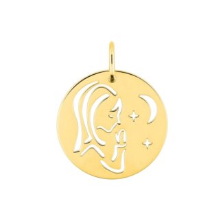 Pendentif médaille Vierge Or jaune 750/1000 ROBBEZ MASSON