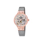 Montre Skeleton Automatique Femme FESTINA Acier inoxydable rose et gris F20581/1