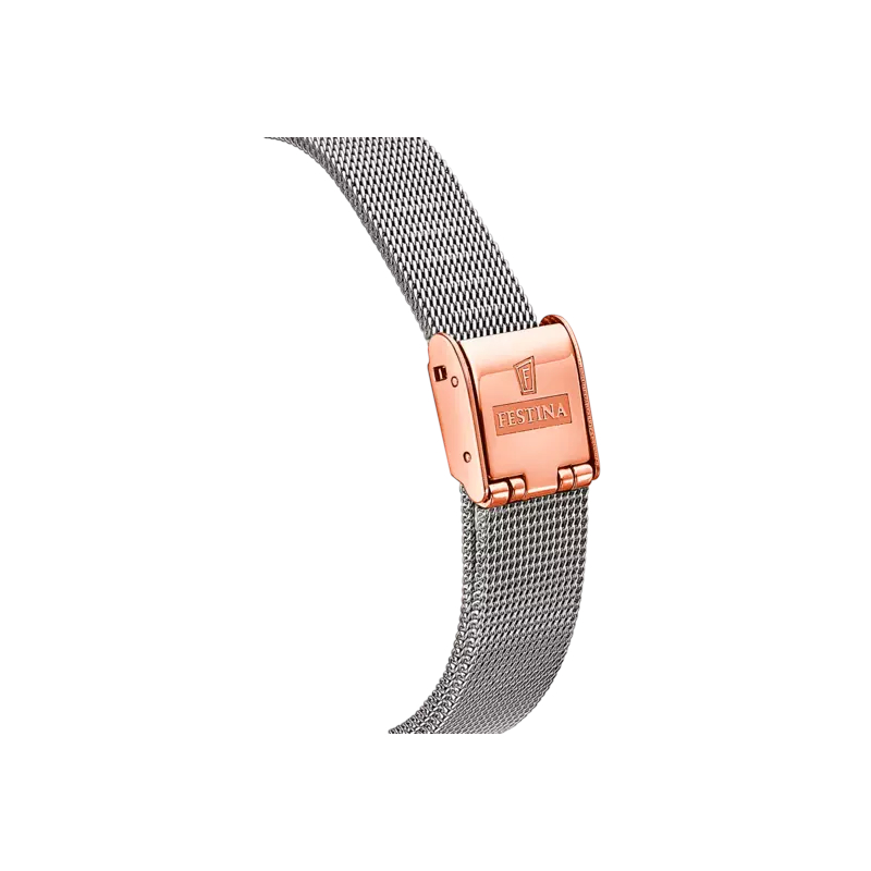 montre-FESTINA-Femme-automatique-acier-inoxydable-rose-F20581-1-bracelet Montre Skeleton Automatique Femme FESTINA Acier inoxydable rose et gris F20581/1, bracelet
