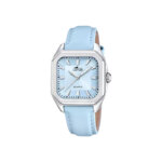 Montre Femme carrée LOTUS cuir bleu et Acier inoxydable 18968/4