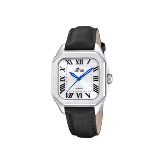 Montre Femme carrée LOTUS cuir noir et Acier inoxydable 18968/1