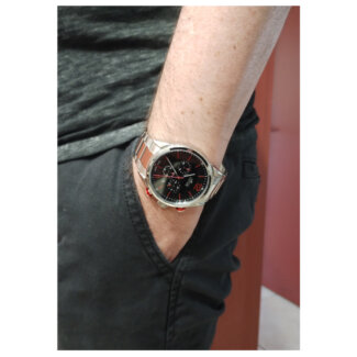 Montre Chronographe Homme Acier inoxydable LOTUS 18688/6 portée