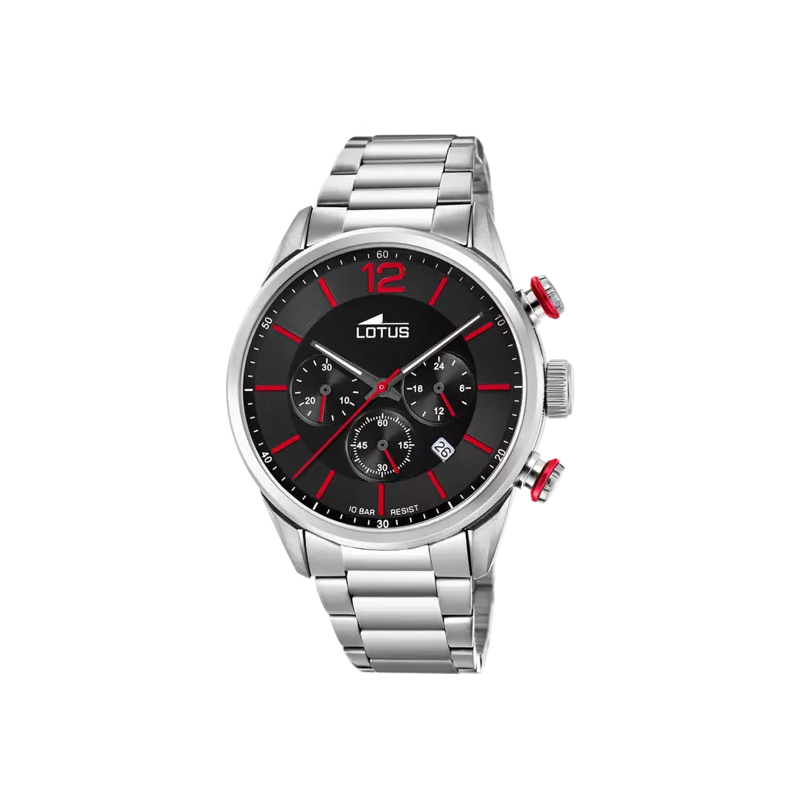 montre-chronographe-homme-acier-inoxydable-lotus-18688-6 Montre Chronographe Homme Acier inoxydable LOTUS 18688/6