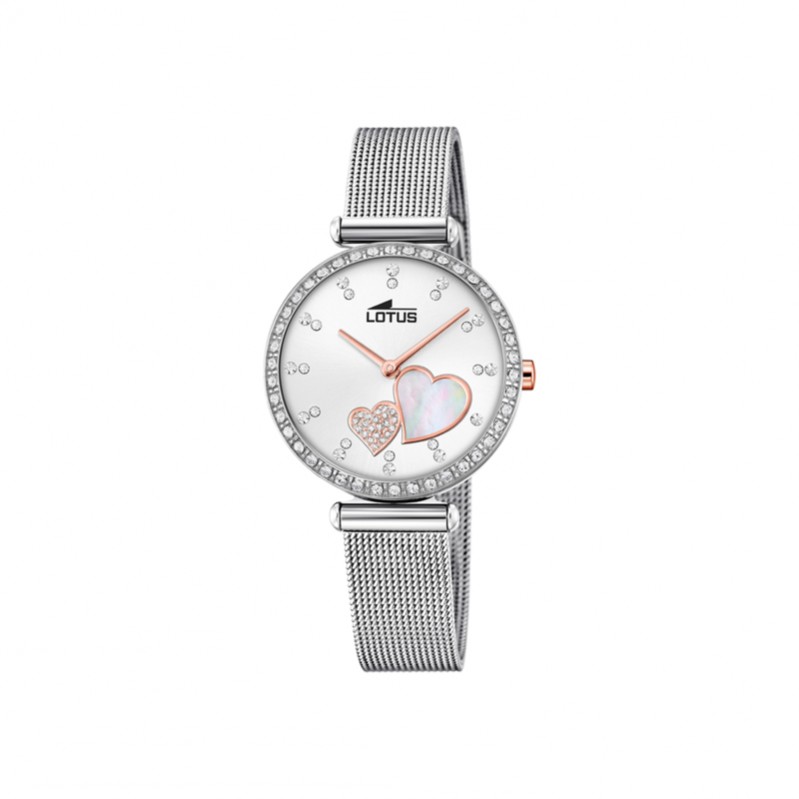 montre-femme-acier-inoxydable-coeur-lotus-18616-1 Montre Cœur Femme Acier inoxydable Lotus 18616/1