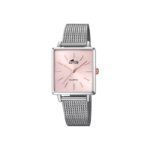 Montre carrée Femme rose pale, Acier inoxydable LOTUS 18718/2