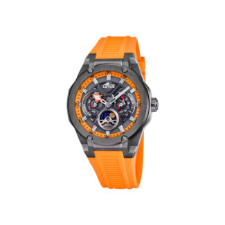 Montre Homme Vortex Acier inoxydable et caoutchouc orange LOTUS 18946/3