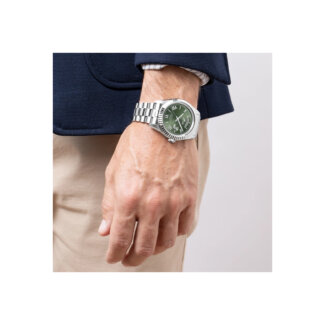 Montre cadran vert Homme Acier inoxydable LOTUS 18854/3 portée