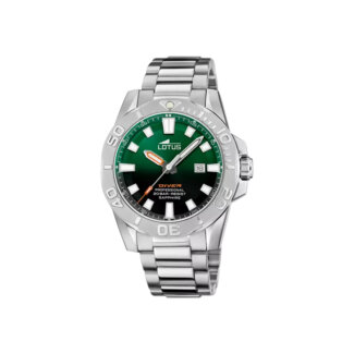 Montre Homme Acier inoxydable cadran vert et noir LOTUS 18926/5