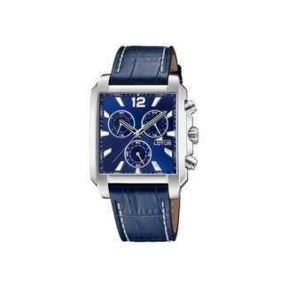 Montre carrée Homme LOTUS cuir bleu 18851/2