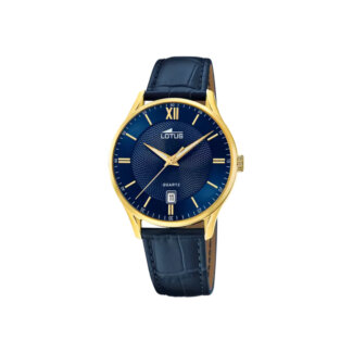 Montre Homme cuir bleu et Acier inoxydable LOTUS 18403/H