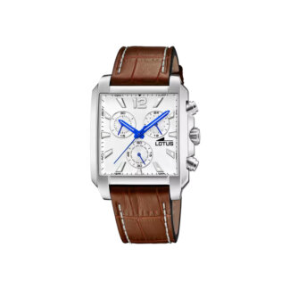 Montre carrée Homme LOTUS cuir marron 18851/1