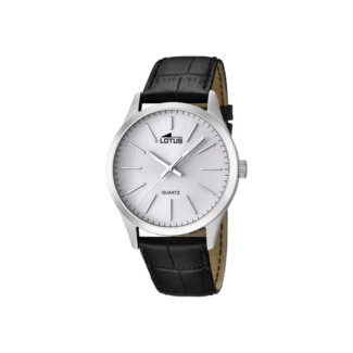 Montre Homme cuir noir et Acier inoxydable LOTUS 15961/1