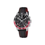 Montre Lotus enfant rouge et noir