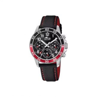 Montre Lotus enfant rouge et noir