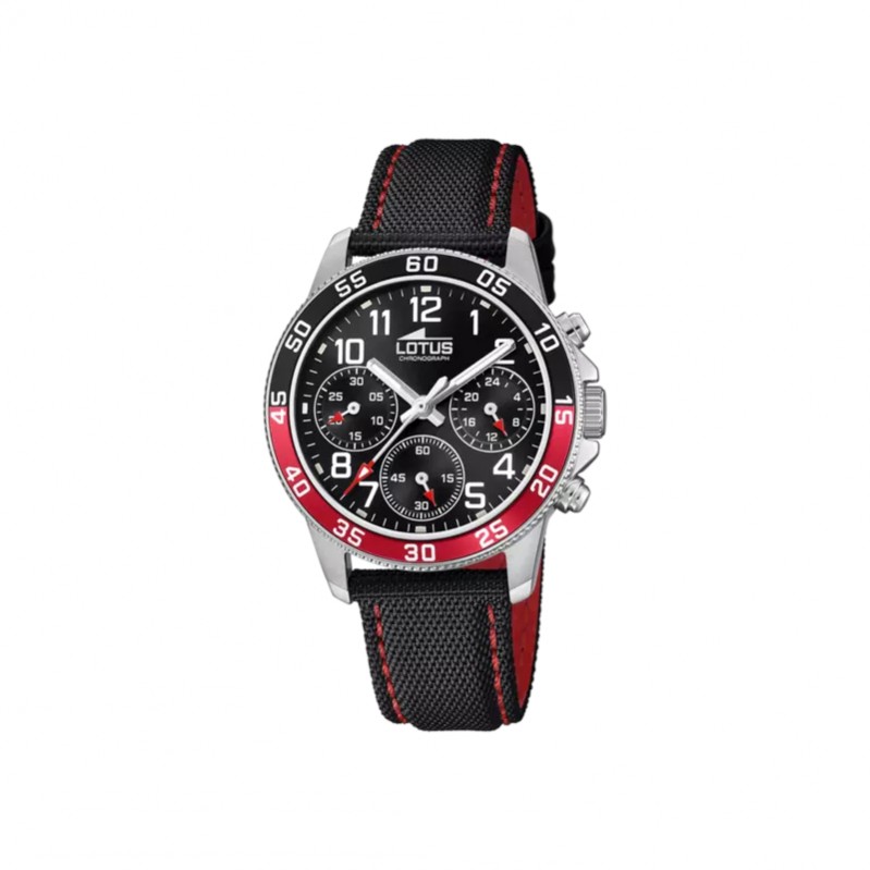 montre-lotus-enfant-rouge-noir Montre Lotus enfant rouge et noir