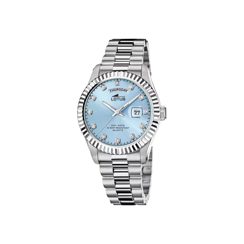 Montre Homme Acier inoxydable cadran bleu LOTUS 18854/9