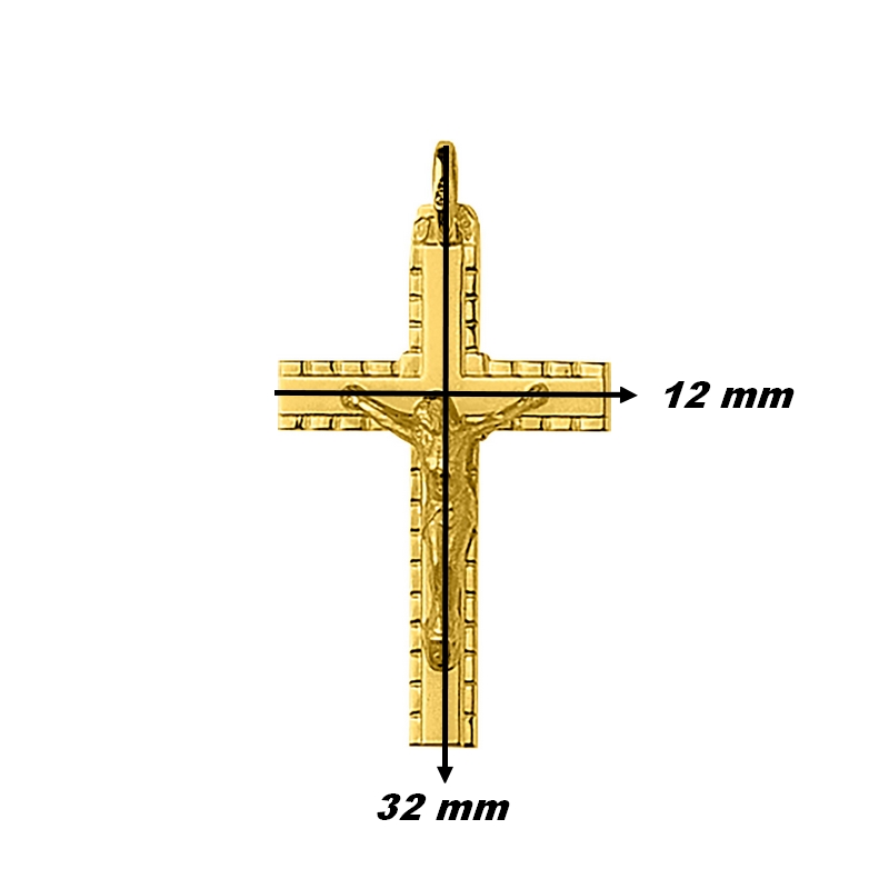 pendentif-croix-Christ-or-jaune-750-robbez-masson-74125-dimensions Pendentif Croix Christ Or jaune 750/1000 ROBBEZ MASSON, dimensions