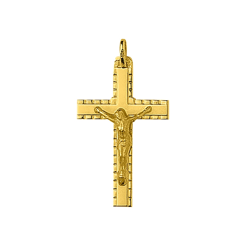 pendentif-croix-Christ-or-jaune-750-robbez-masson-74125 Pendentif Croix Christ Or jaune 750/1000 ROBBEZ MASSON
