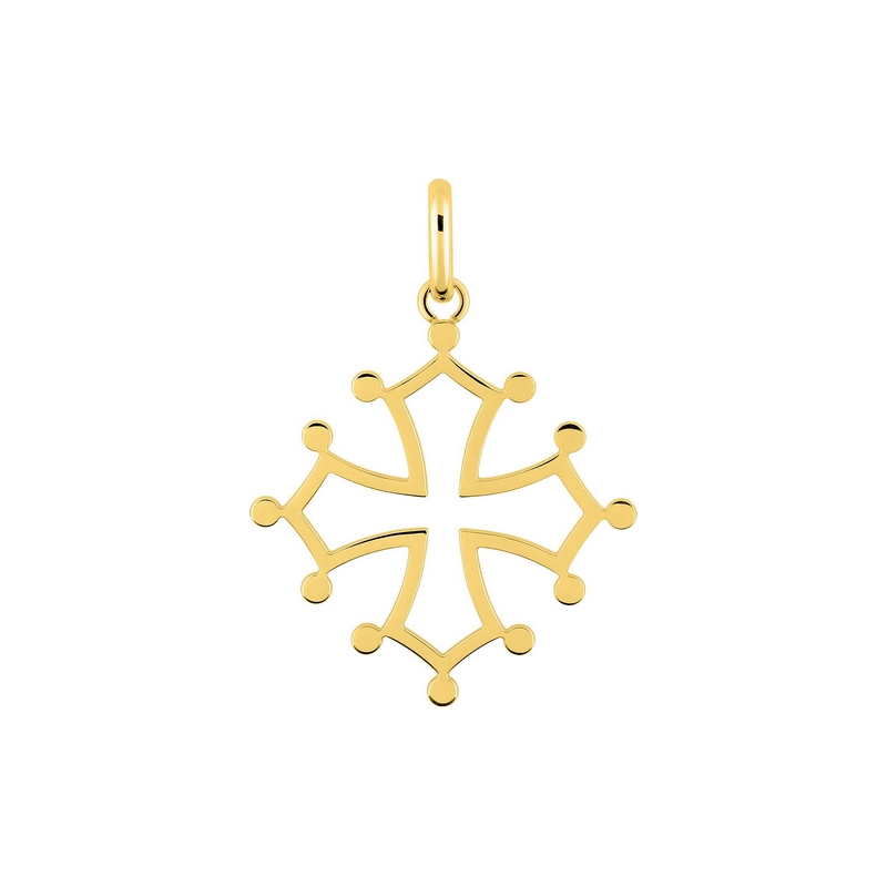 Pendentif Croix Occitane Or jaune 750/1000 ROBBEZ MASSON