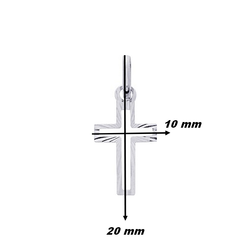 pendentif-croix-or-blanc-750-robbez-masson-20812G-dimensions Pendentif Croix Or blanc 750/1000 ROBBEZ MASSON, dimensions