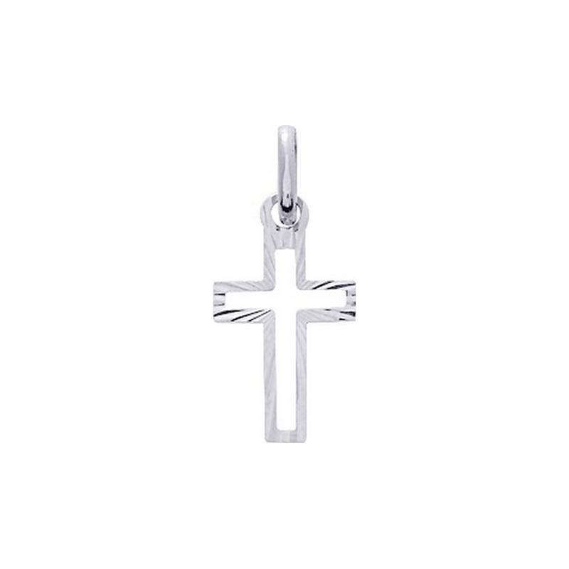 pendentif-croix-or-blanc-750-robbez-masson-20812G Pendentif Croix Or blanc 750/1000 ROBBEZ MASSON