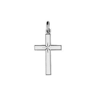Pendentif Croix Or blanc 750/1000 ROBBEZ MASSON