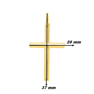 Pendentif Croix Or jaune 750/1000 ROBBEZ MASSON, dimensions