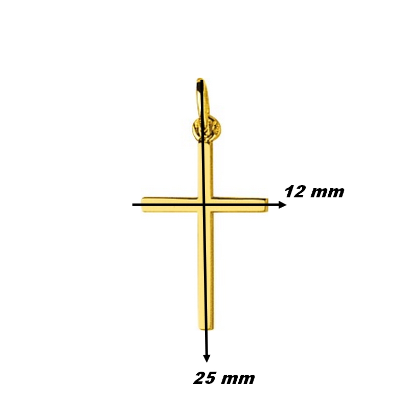 pendentif-croix-or-jaune-750-robbez-masson-7409-2-dimensions Pendentif Croix Or jaune 750/1000 ROBBEZ MASSON, dimensions